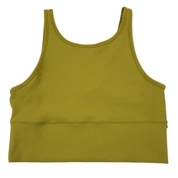 LULULEMON Power Pivot Ribbed Tank Top Size 12 Auric Gold - Picture 4 of 7